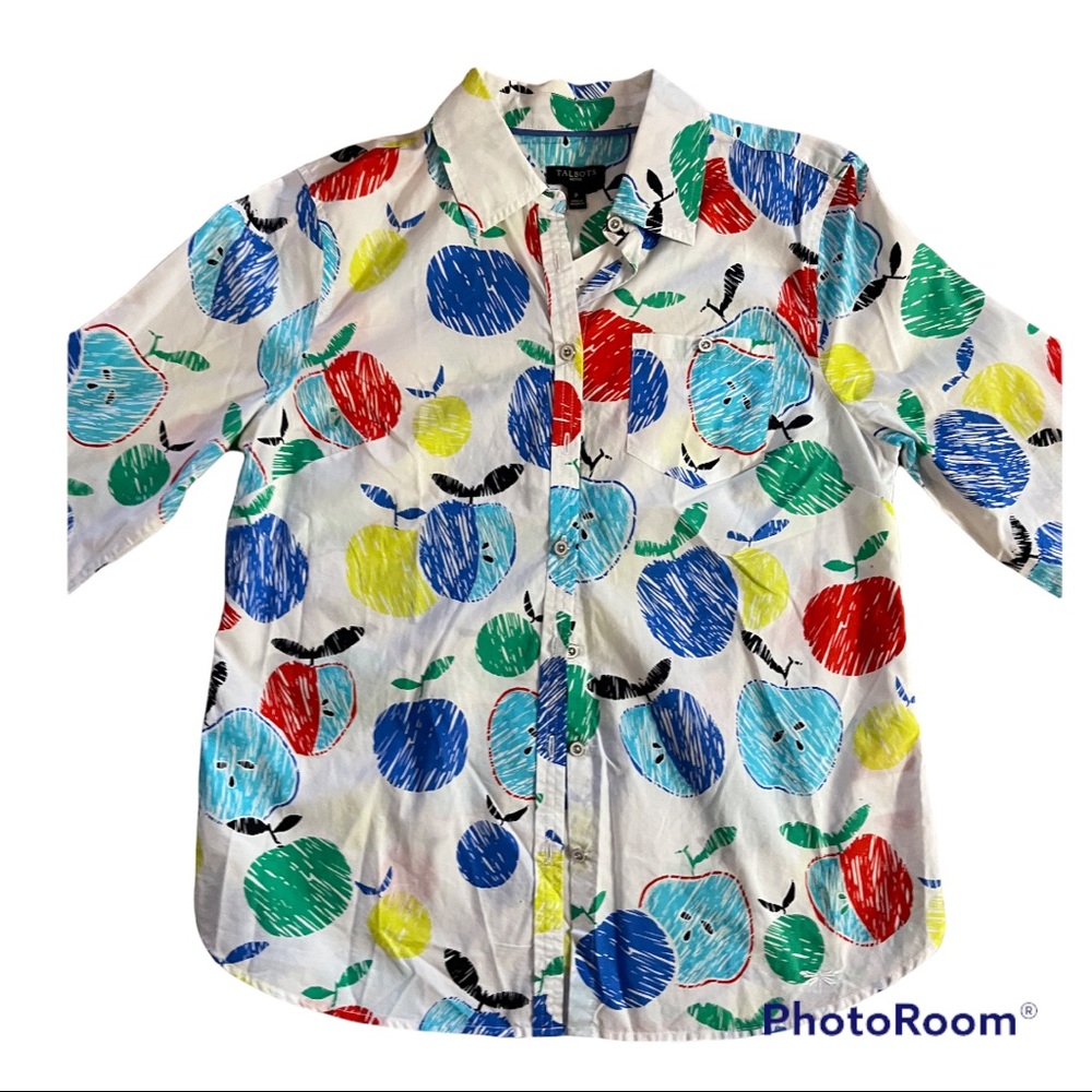 Talbots long sleeve shirt, multicolor, size Petites,NWOT.
